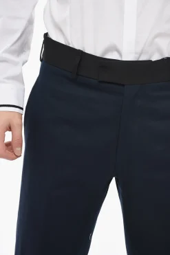 Pantaloni TOM Slim Fit con Bordi a Contrasto e Bottoni alla Caviglia></noscript>Neil Barrett Clearance