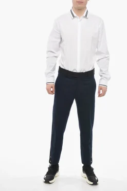 Pantaloni TOM Slim Fit con Bordi a Contrasto e Bottoni alla Caviglia></noscript>Neil Barrett Clearance