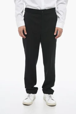 Fashion Pantaloni TORRECHIANCA in Lana con Coulisse sul Retro Uomo Pantaloni