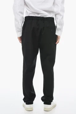 Fashion Pantaloni TORRECHIANCA in Lana con Coulisse sul Retro Uomo Pantaloni