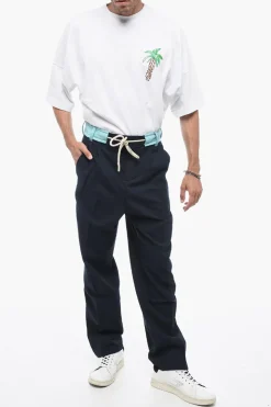 Pantaloni TRACK BELT Con Coulisse></noscript>Palm Angels Sale