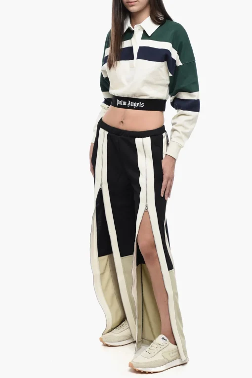 Best Pantaloni Track Con Zip Frontali Donna Pantaloni