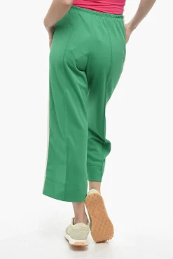 Pantaloni Track Svasati con Bande Laterali a Contrasto>Palm Angels Outlet