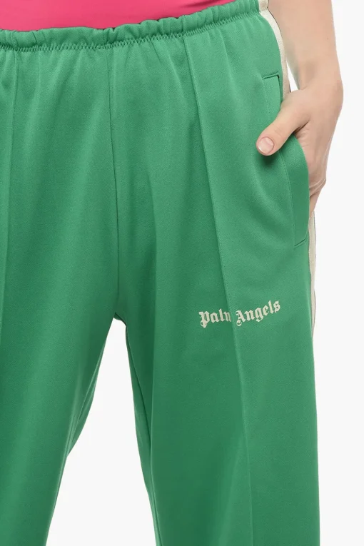 Pantaloni Track Svasati con Bande Laterali a Contrasto>Palm Angels Outlet