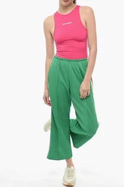 Pantaloni Track Svasati con Bande Laterali a Contrasto></noscript>Palm Angels Outlet