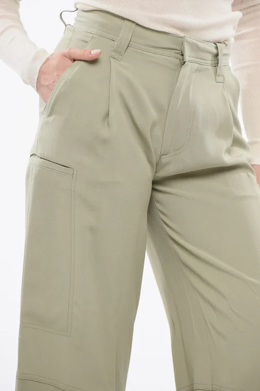 Pantaloni Wide con Pieghe>Ami Alexandre Mattiussi New