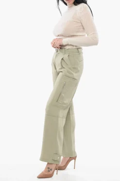 Pantaloni Wide con Pieghe></noscript>Ami Alexandre Mattiussi New