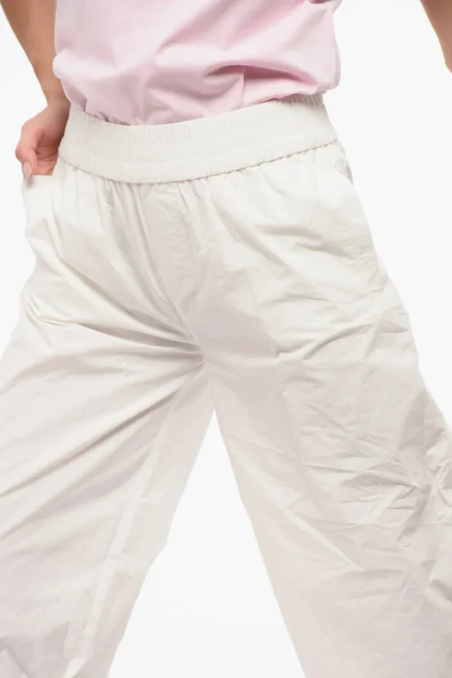 Pantaloni Wide Leg con Logo Patch>Dsquared2 Clearance