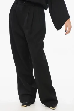 Pantaloni Wide Leg con Pince>The Row Discount