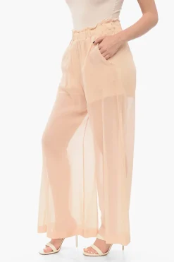 Pantaloni Wide Leg in Chiffon>Sleep no More Best