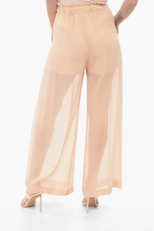 Pantaloni Wide Leg in Chiffon>Sleep no More Best