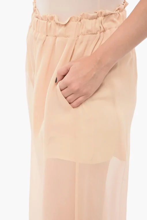 Pantaloni Wide Leg in Chiffon>Sleep no More Best