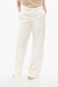 Pantaloni Wide Leg in Satin>Sa Su Phi Outlet