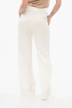 Pantaloni Wide Leg in Satin>Sa Su Phi Outlet