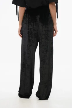 Pantaloni Wide Leg in Velluto>Balenciaga Outlet
