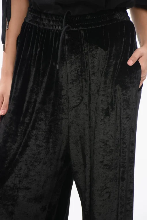 Pantaloni Wide Leg in Velluto>Balenciaga Outlet