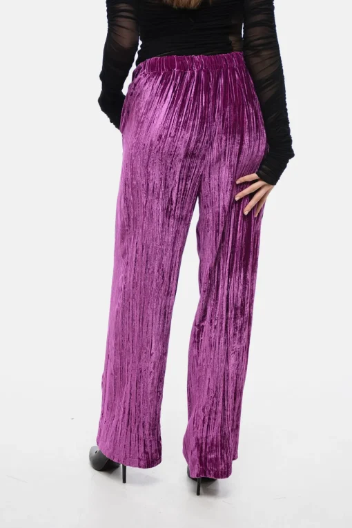 Pantaloni Wide-Leg in Velluto Riccio>Sleep no More Hot
