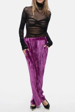 Pantaloni Wide-Leg in Velluto Riccio></noscript>Sleep no More Hot