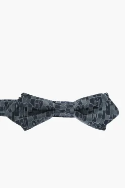 Sale Papillon in Seta con Motivo Astratto Uomo Cravatte