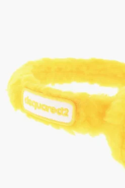 Paraorecchie in Tessuto Morbido con Ricamo Logo>Dsquared2 Sale
