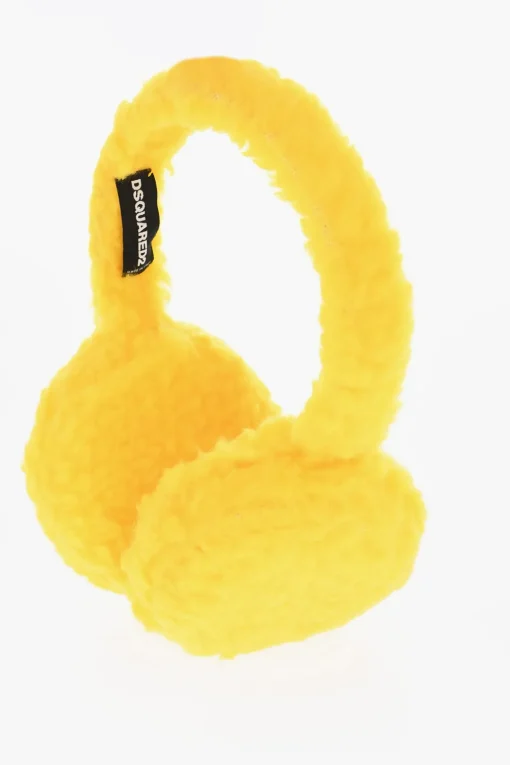 Paraorecchie in Tessuto Morbido con Ricamo Logo>Dsquared2 Sale