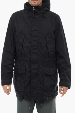 Best Parka in Nylon con Cappuccio Uomo Cappotti E Trench