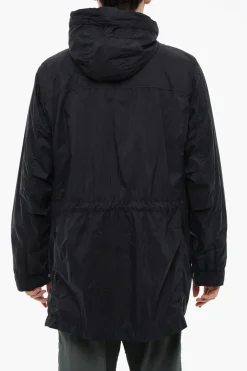 Best Parka in Nylon con Cappuccio Uomo Cappotti E Trench