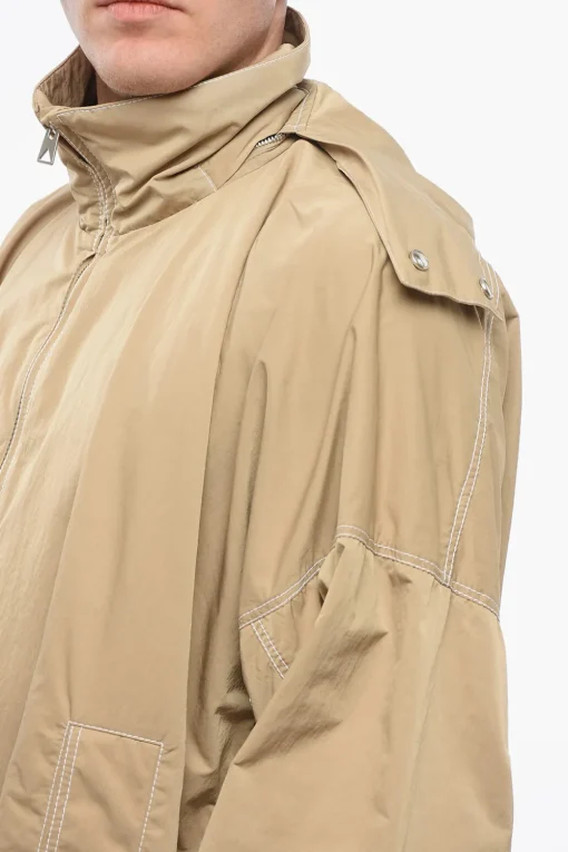 Parka in Nylon Tech con Cuciture a Vista>Bottega Veneta Best