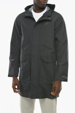 Parka in Tinta Unita con Cappuccio e Chiusura a Scomparsa>Nike Outlet