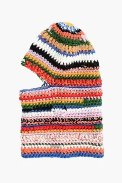 Online Passamontagna in Misto Lana con Logo Argentato Donna Cappelli