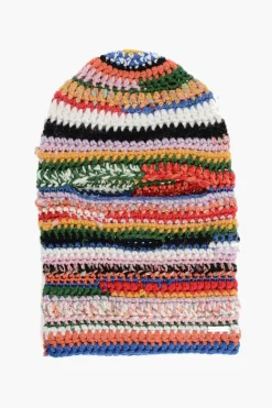 Online Passamontagna in Misto Lana con Logo Argentato Donna Cappelli