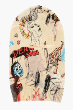 Passamontagna STREET ART In Lana Ricamato>Dsquared2 New