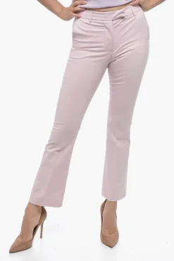 Outlet Pataloni Cropped Fit NELLIE con Fondo Bootcut Donna Pantaloni