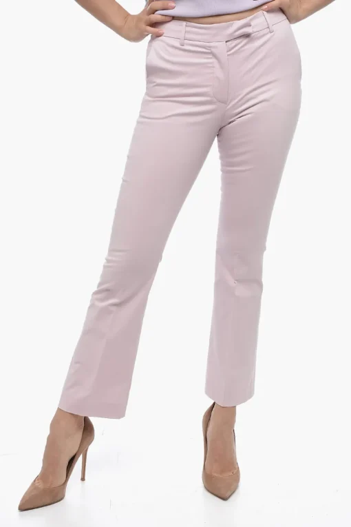 Outlet Pataloni Cropped Fit NELLIE con Fondo Bootcut Donna Pantaloni