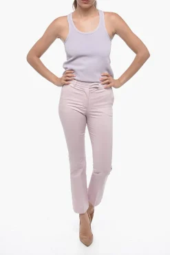 Outlet Pataloni Cropped Fit NELLIE con Fondo Bootcut Donna Pantaloni