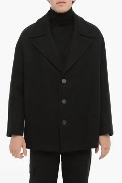 Peacoat Oversize in Misto Lana>Neil Barrett Clearance
