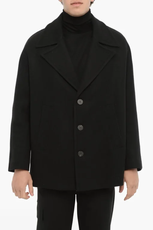 Peacoat Oversize in Misto Lana>Neil Barrett Clearance