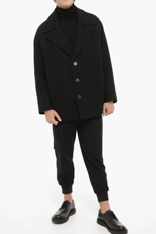 Peacoat Oversize in Misto Lana>Neil Barrett Clearance