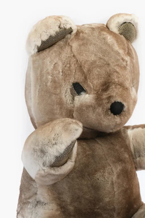 Peluche Teddy Bear 70 in Pelliccia con Strass>Philipp Plein Sale