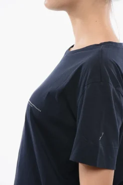 PENN-RICH T-Shirt in Cotone con Logo Stampato e Microborchie></noscript>Woolrich Fashion