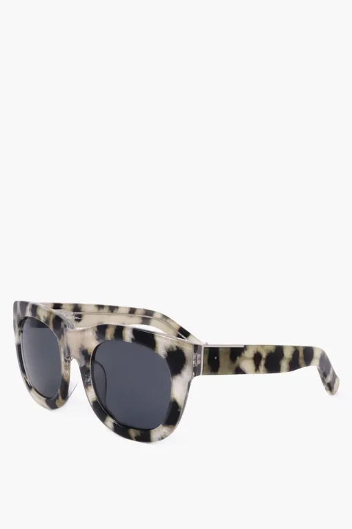 PHILLIP LIM Occhiali da Sole Wayfarer con Motivo Animalier>Linda Farrow New