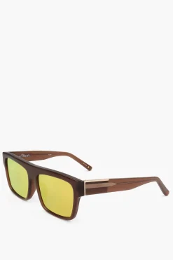 Fashion PHILLIP LIM Occhiali da Sole Wayfarer con Ponte Dritto Uomo Occhiali Da Sole