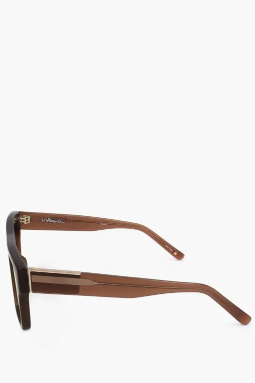 Fashion PHILLIP LIM Occhiali da Sole Wayfarer con Ponte Dritto Uomo Occhiali Da Sole