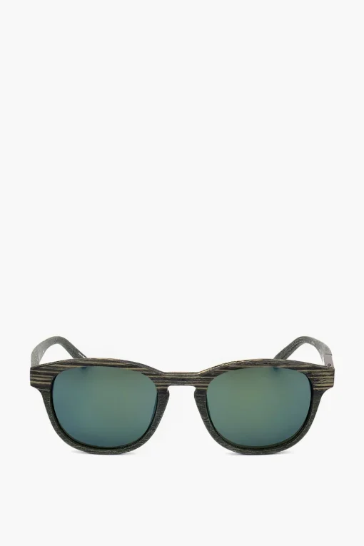 New PHILLIP LIM Occhiali da Sole Wayfarer con Montatura Effetto Legno Uomo Occhiali Da Sole