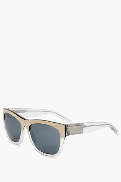 PHILLIP LIM Occhiali da Sole Wayfarer con Dettaglio Effetto Legno>Linda Farrow Clearance