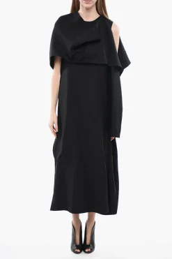 Online PINK PP Abito a Cappa in Misto Lana con Loose Fit Donna Vestiti