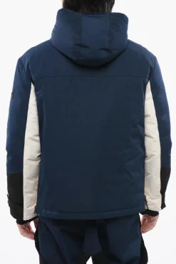 Piumino Color Block Con Interno In Pelle>Yves Salomon Best