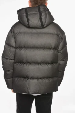 Online Piumino in Nylon con Toppa Logo Uomo Giubbotti