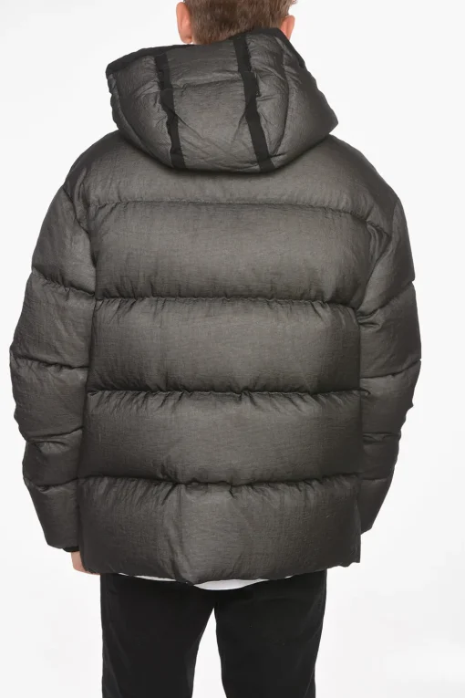 Online Piumino in Nylon con Toppa Logo Uomo Giubbotti