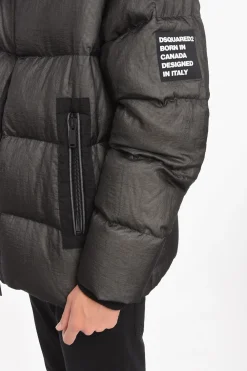 Online Piumino in Nylon con Toppa Logo Uomo Giubbotti